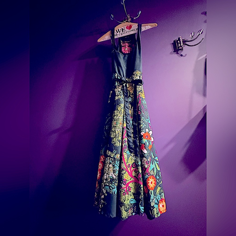 Desigual Green/Floral Summer Dress